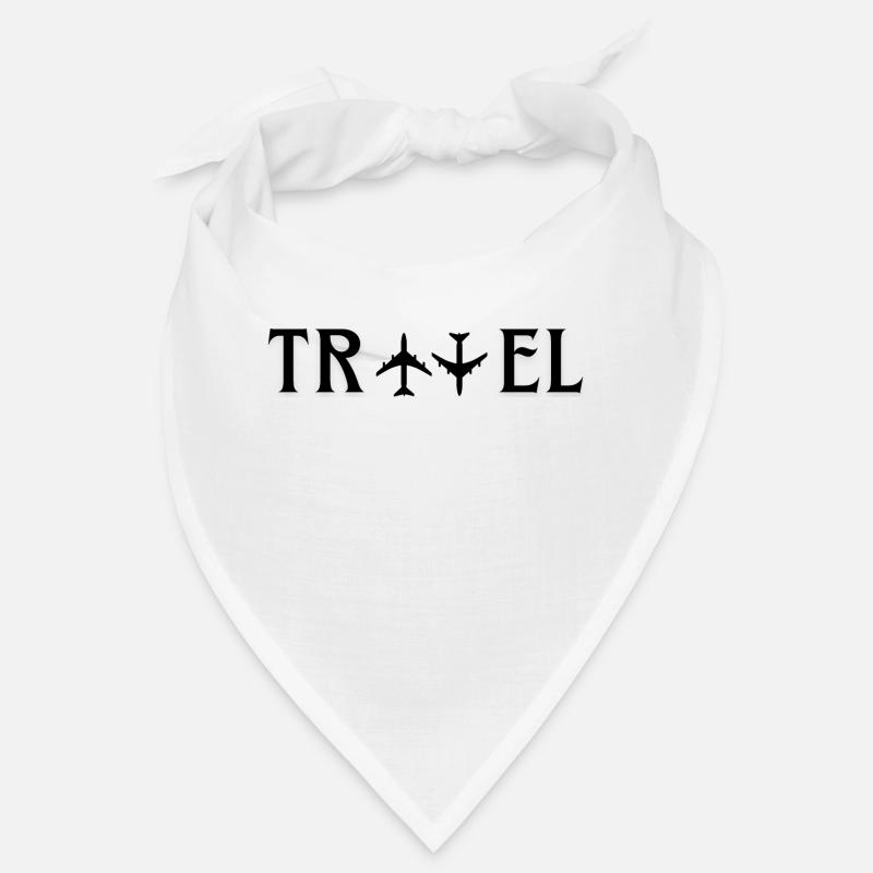 Conception de typographie de voyage avec 2 vols à l’envers Bandana