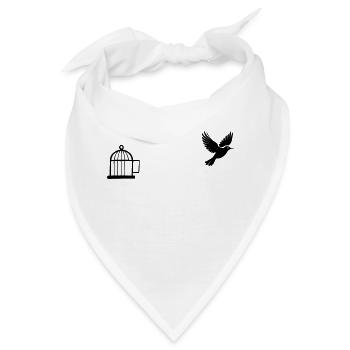 Vogelfrei - Freedom Bird - Bandana - Weiß - Vorne