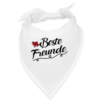 beste freunde - Bandana - Weiß - Vorne