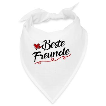 beste freunde - Bandana - Weiß - Vorne