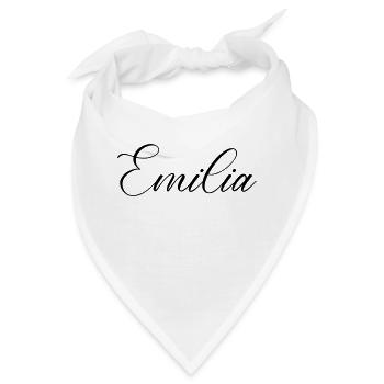 emilia name - Bandana - Weiß - Vorne
