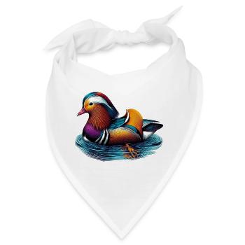 Mandarinente - Bandana - Weiß - Vorne
