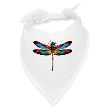 Libelle - Bandana - Weiß - Vorne