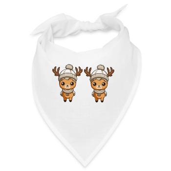 reh reindeer 2 - Bandana - Weiß - Vorne