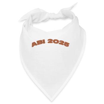ABI 2025 – Wir lassen’s krachen! 🎉 - Bandana - Weiß - Vorne