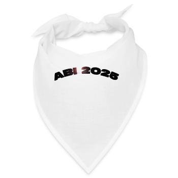 ABI 2025 – Wir lassen’s krachen! 🎉 - Bandana - Weiß - Vorne