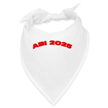 ABI 2025 – Wir lassen’s krachen! 🎉 - Bandana - Weiß - Vorne