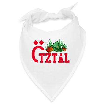 Ötztal roter text ötztaler natur - Bandana - Weiß - Vorne