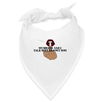 Mittelfinger - Bandana - Weiß - Vorne