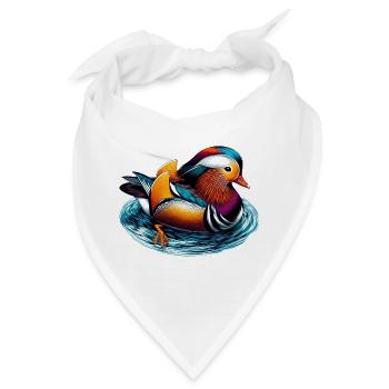Mandarinente - Bandana - Weiß - Vorne