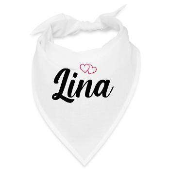 lina name - Bandana - Weiß - Vorne
