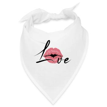 Love - Bandana - Weiß - Vorne