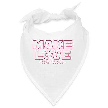 MACH LIEBE STATT KRIEG - Bandana - Weiß - Vorne