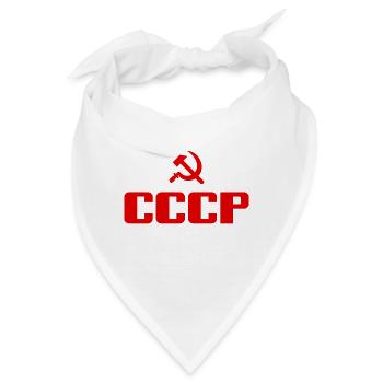 Soviet - Hammer und Sichel Sowjetunion - Kommunist - Bandana - Weiß - Vorne