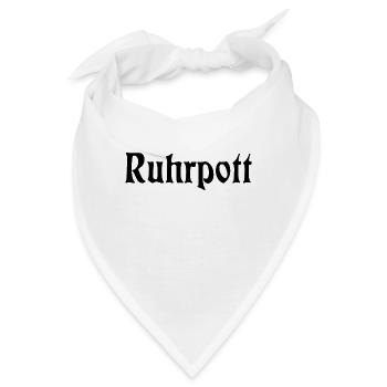 Ruhrpott - Pott - Bergbau - Kumpel - Ruhr - Shirt - Bandana - Weiß - Vorne