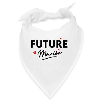 Zukünftige Brautherzen - Brautgeschenk - Bandana - Weiß - Vorne
