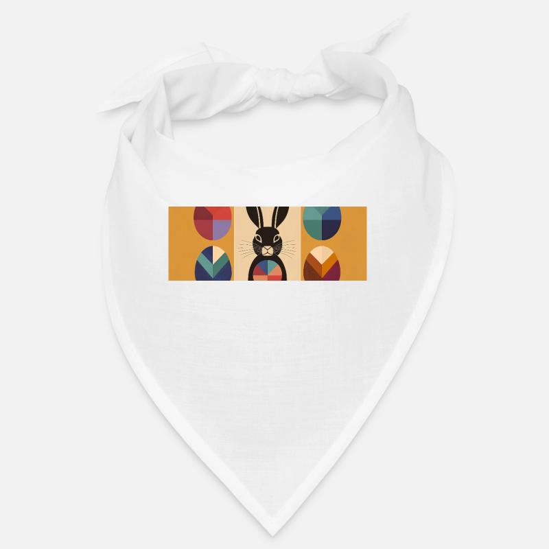 Lapin de Pâques n°06 - Bandana - blanc