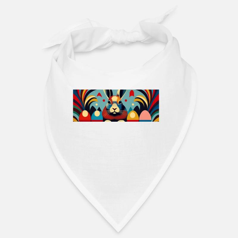 Lapin de Pâques n° 02 - Bandana - blanc