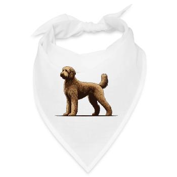 Labradoodle - Bandana - Weiß - Vorne