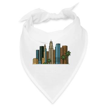 los angeles stadt - Bandana - Weiß - Vorne