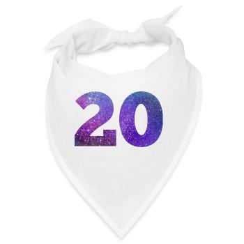 Galaxie Nummer 20 - Bandana - Weiß - Vorne