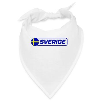 Schweden Flagge Sverige - Bandana - Weiß - Vorne