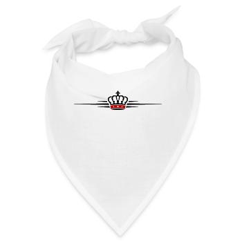 Krone Symbolik - Bandana - Weiß - Vorne