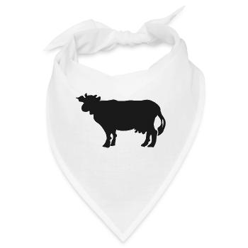 Schwarze Kuh - Bandana - Weiß - Vorne