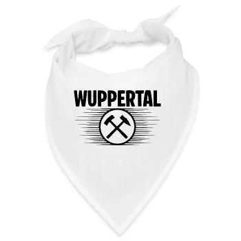 Wuppertal Glueck auf Bergbau - Bandana - Weiß - Vorne