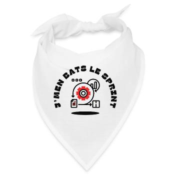 Ich habe den Sprint geschafft - Bandana - Weiß - Vorne