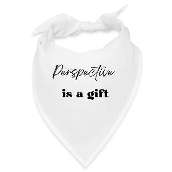 Perspektive ist ein Geschenk - Bandana - Weiß - Vorne