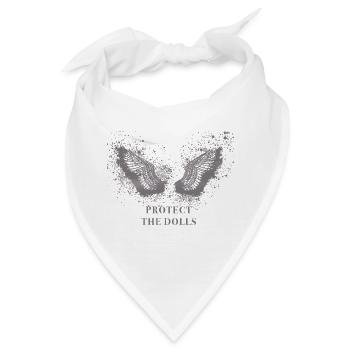 angelwings,protect the dolls, engelsflügel, lgbt - Bandana - Weiß - Vorne