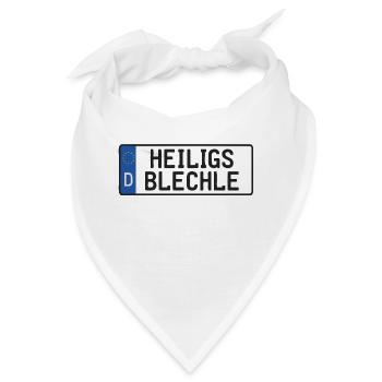 Heiligs Blechle | Typisch Schwäbisch - Bandana - Weiß - Vorne