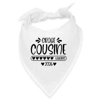 Große Cousine 2026 loading - Bandana - Weiß - Vorne