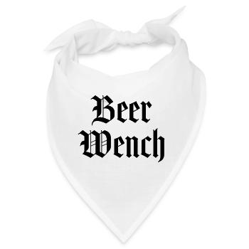 Bierweibchen - Bandana - Weiß - Vorne