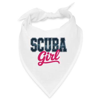Scuba Girl Tauch-Design - Bandana - Weiß - Vorne