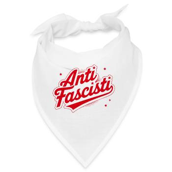 SIAMO TUTTI ANTIFASCHISTISCH! 🏴 - Bandana - Weiß - Vorne