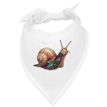 Yakuza Snail – Die langsame Tinte - Bandana - Weiß - Vorne