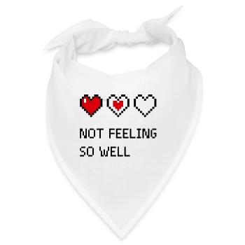 Kern-Pixel-Trio - Bandana - Weiß - Vorne