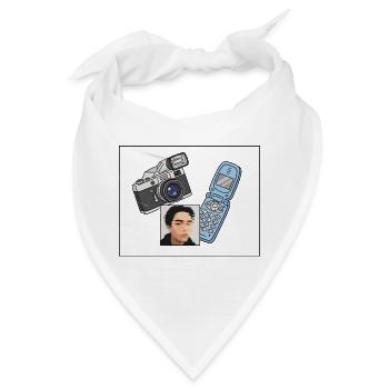 Foto-Dampf - Bandana - Weiß - Vorne