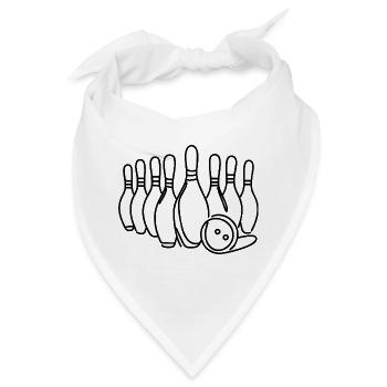 Bowling Pins - Bandana - Weiß - Vorne