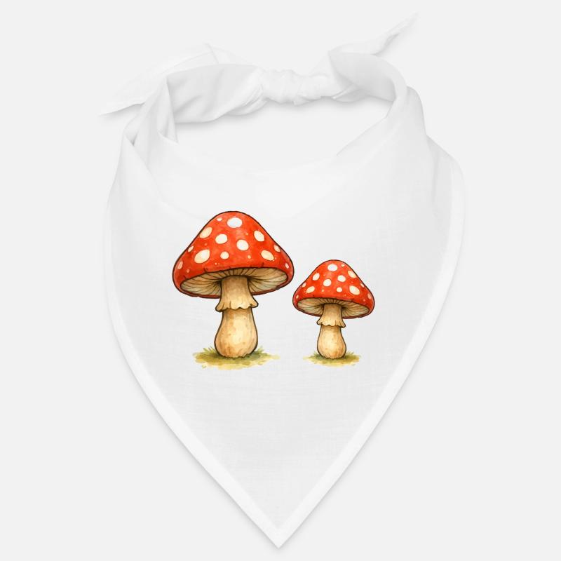 Red Toadstool Duo Bandana