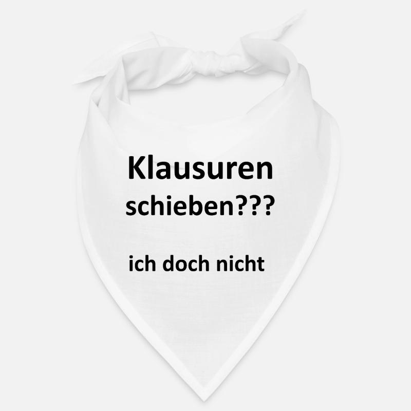 Unispruch "Klausuren schieben" Geschenk, Studenten Bandana