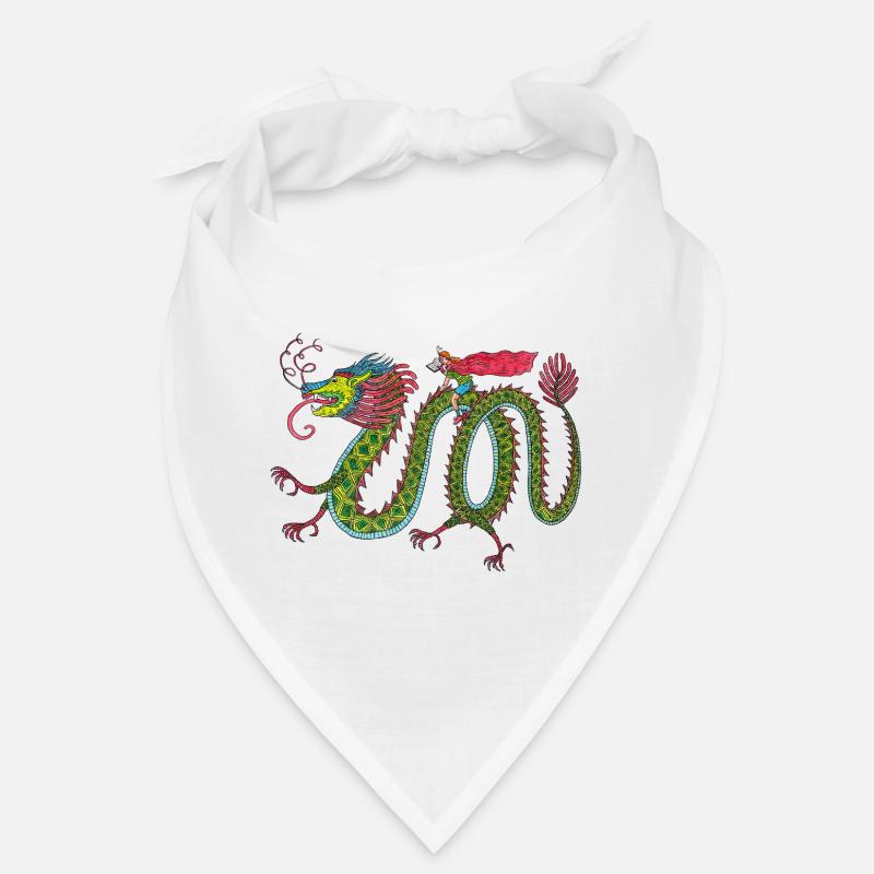 Dragon avec cavalier de lecture Bandana