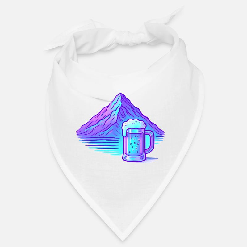 Bergneon Bierglanz Blau Bandana