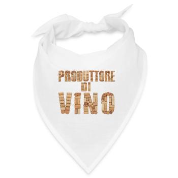 Produttore di Vino – Design realistico - Bandana - Weiß - Vorne