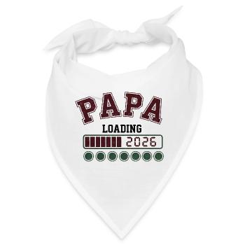 Papa 2026 Loading - Bandana - Weiß - Vorne