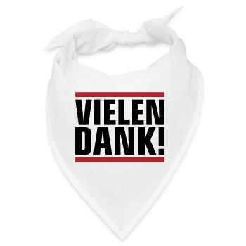 Vielen Dank Dankeschön - Bandana - Weiß - Vorne