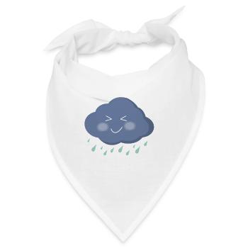 Freudige Wolke Sanfter Regen - Bandana - Weiß - Vorne