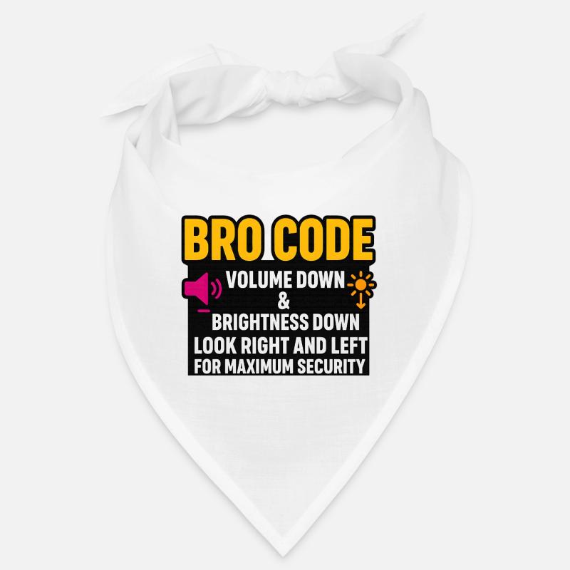 Code bro volume vers le bas Regarde à droite à gauche, drôle Bandana
